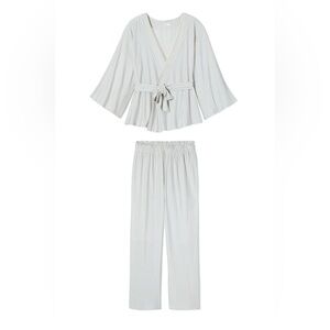 Lake Pajamas Kimono Set Dusty Blue sz M